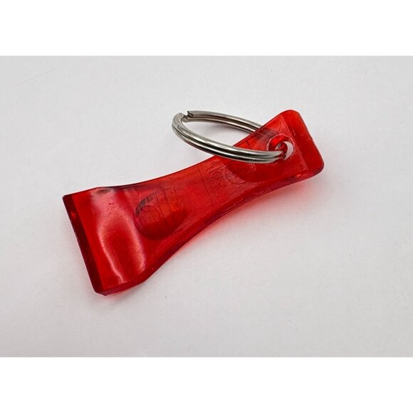 Ohio Lottery Card Scratcher Red Plastic Bottle Opener With Metal Ring - Picture 2 of 6